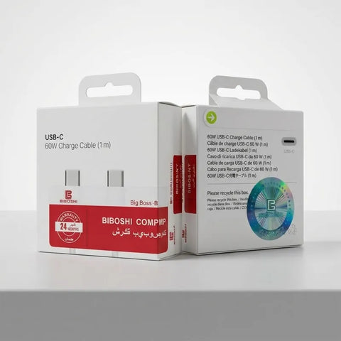 BIBOSHI 60W USB-C Charge Cable