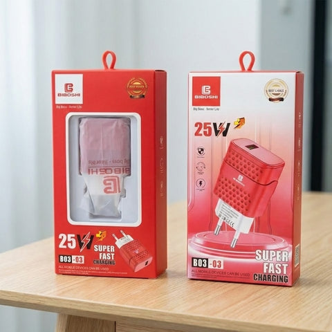 BIBOSHI B03-03 25W Super Fast Charging Wall Adapter